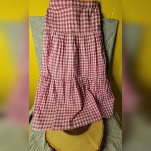 J.crew plad pink skirt size xxsp